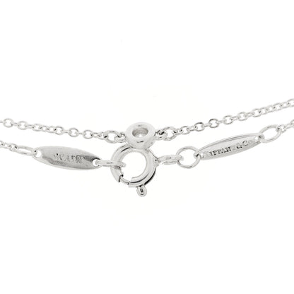 Tiffany Sterling Silver Diamond Green Aventurine Elsa Peretti Color By The Yard Sprinkle Necklace 4 of 6