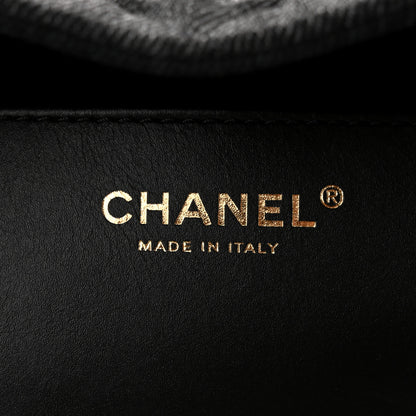 Chanel Washed Denim Quilted Small Chanel 25 Handbag Black 6 of 10