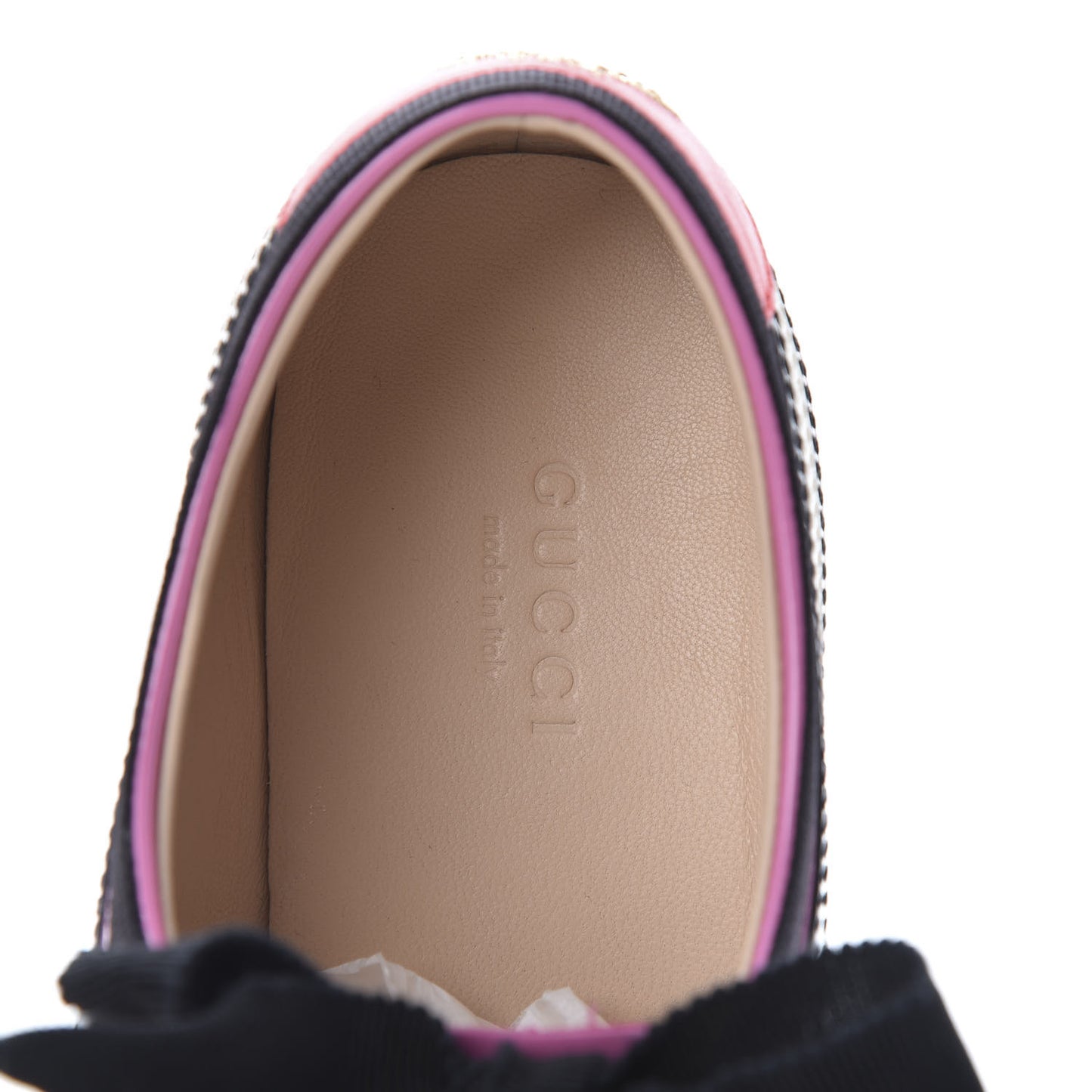 Patent Calfskin Crystal Womens Web Falacer Sneakers 36 Pink