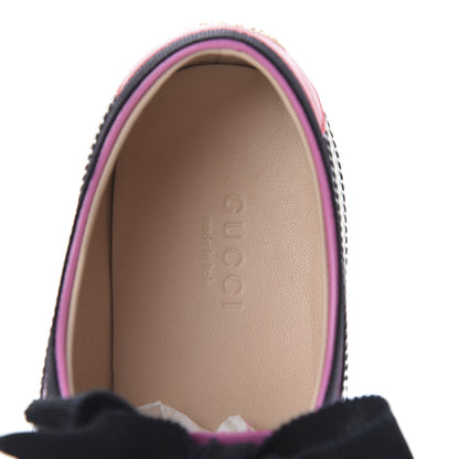 Gucci Patent Calfskin Crystal Womens Web Falacer Sneakers 36 Pink 9 of 10