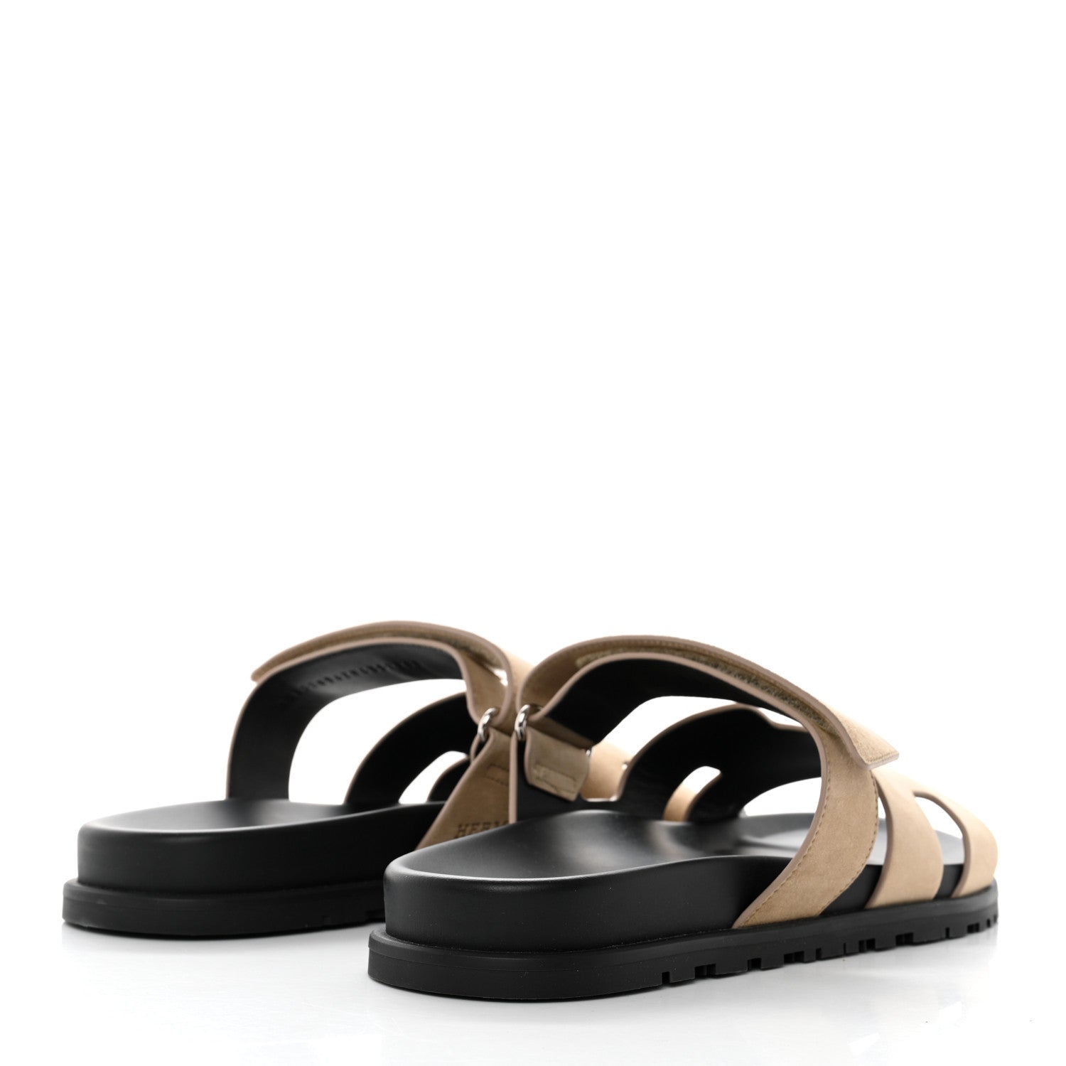 Hermes Suede Goatskin Mens Chypre Sandals 43.5 Beige Argile 4 of 9