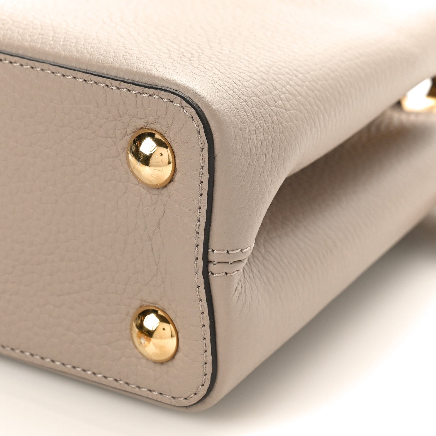 Louis Vuitton Taurillon Snakeskin Capucines BB Galet 8 of 8