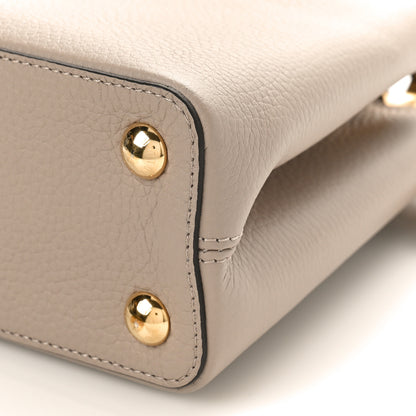 Louis Vuitton Taurillon Snakeskin Capucines BB Galet 8 of 8
