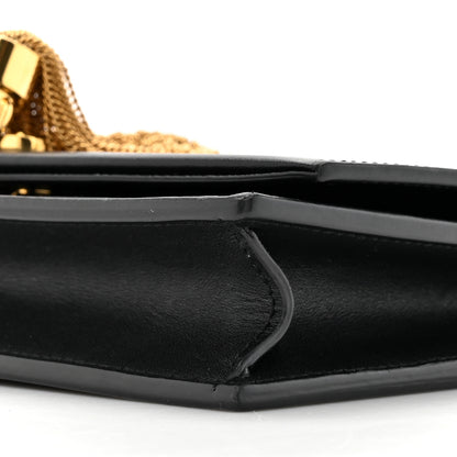 Saint Laurent Smooth Calfskin Classic Monogram Kate Tassel Chain Wallet Black 8 of 16