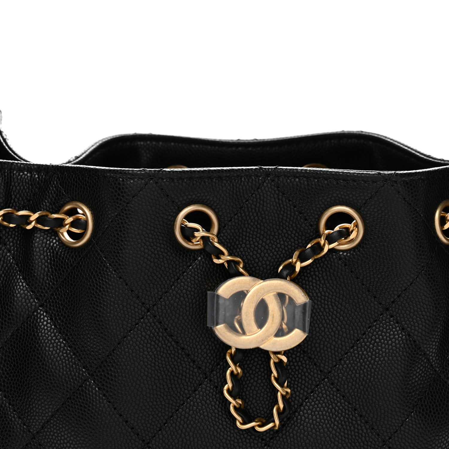 Chanel Caviar Quilted Mini Chanel 25 Handbag Black 8 of 11