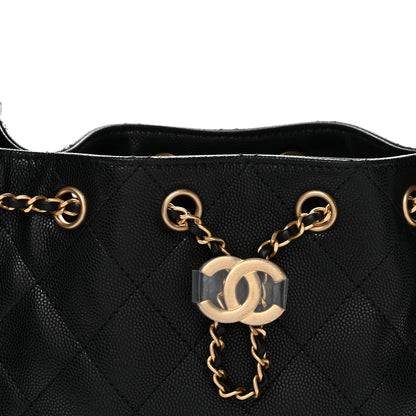 Chanel Caviar Quilted Mini Chanel 25 Handbag Black 8 of 11
