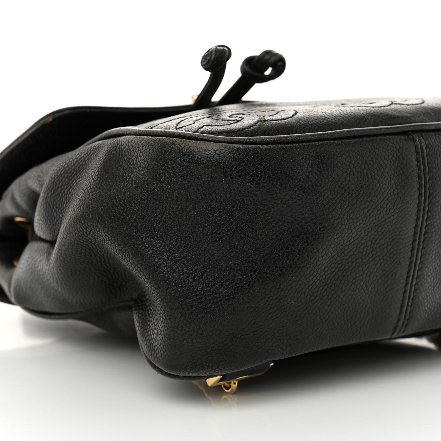 Chanel Caviar CC Backpack Black 9 of 19