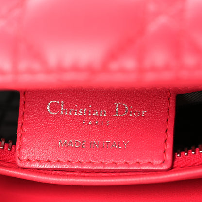 Christian Dior Lambskin Cannage Medium Lady Dior Pink 6 of 14