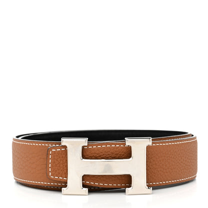 Hermes Box Togo 32mm H Belt 75 30 Black Gold 2 of 9