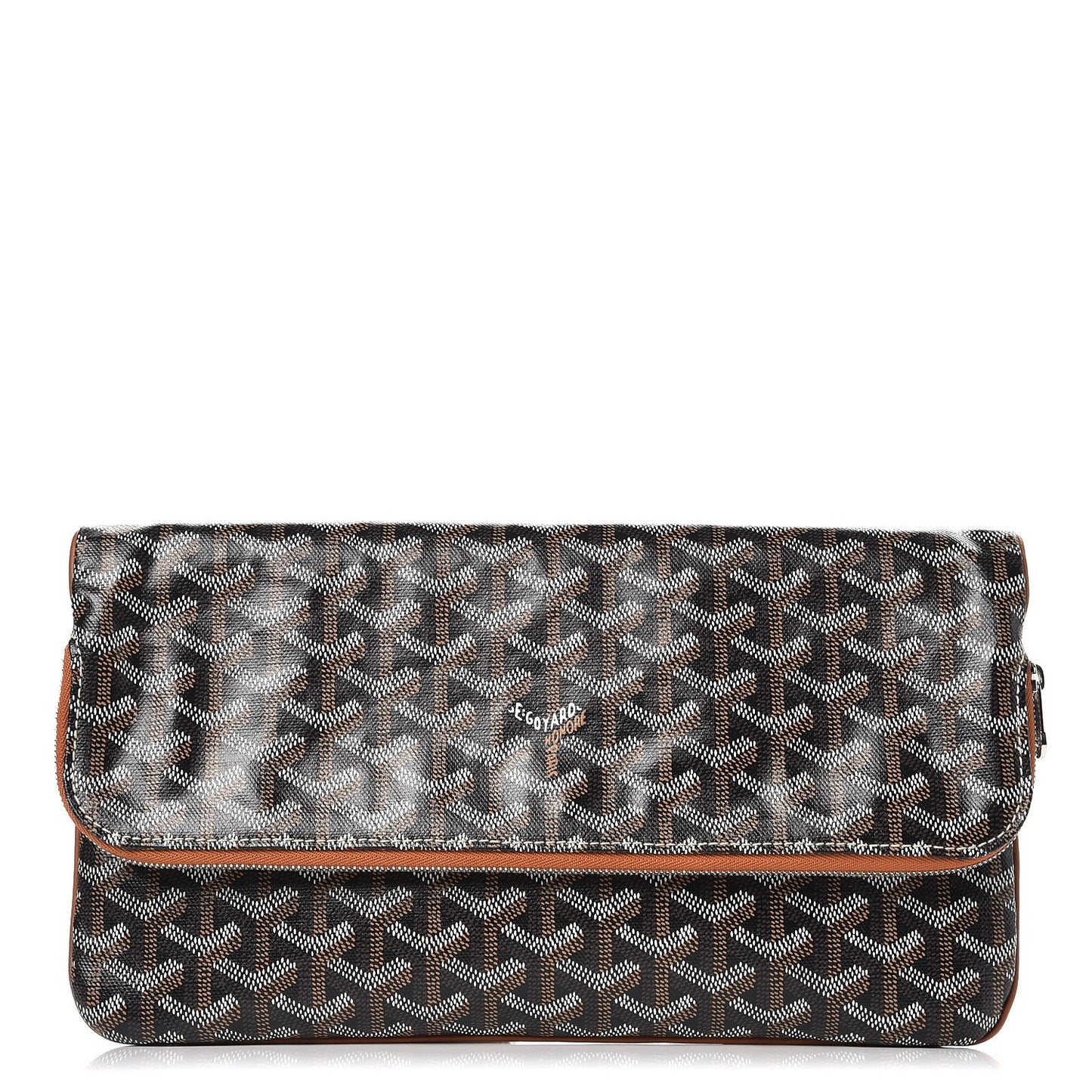 Goyardine Sainte Marie Soft Clutch Black Gold