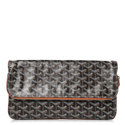 Goyard Goyardine Sainte Marie Soft Clutch Black Gold 1 of 12