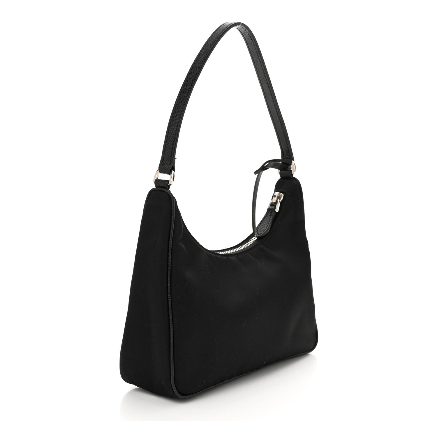 Tessuto Nylon Saffiano Mini Re-Edition 2005 Bag Black