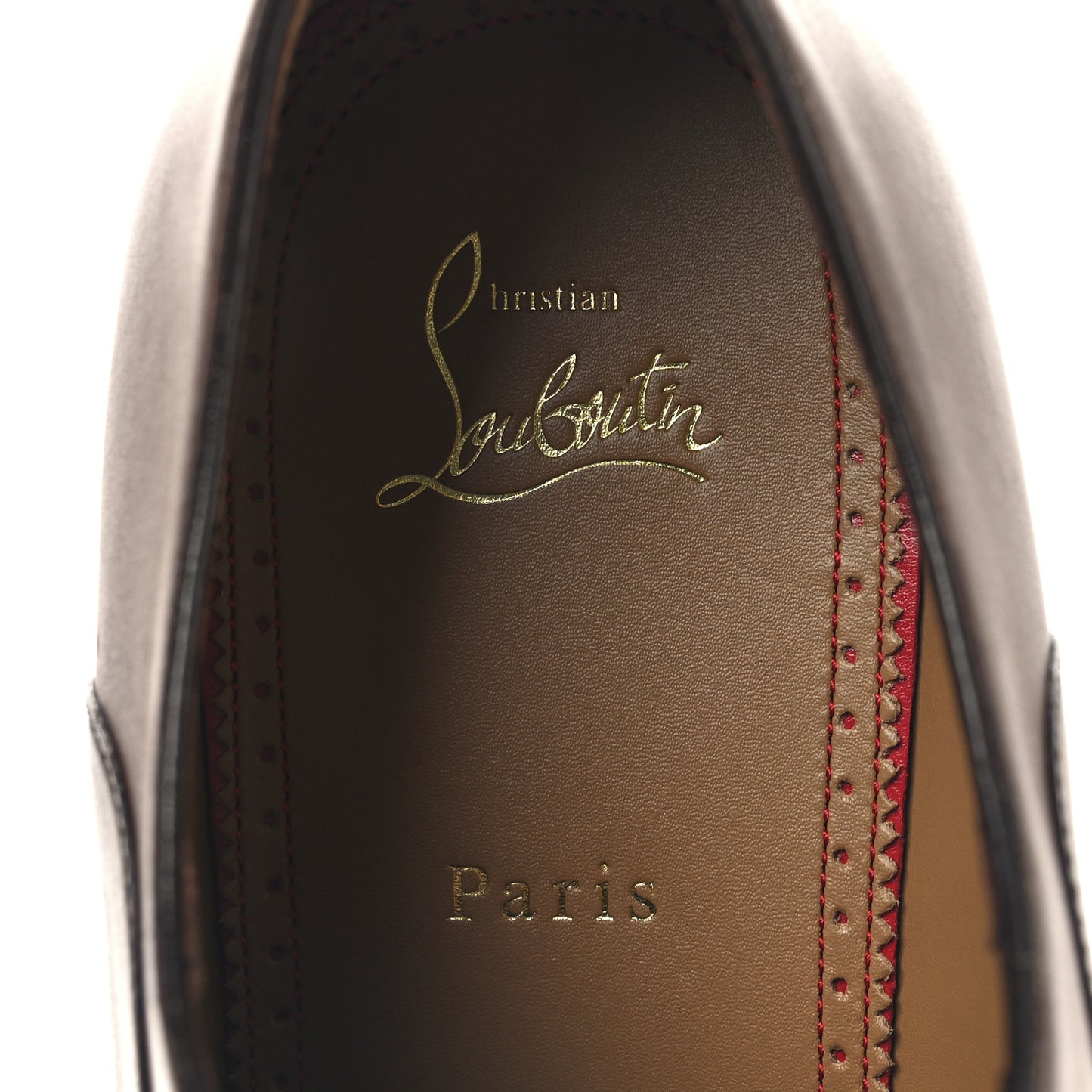 Calfskin Mens Greggo Flat Oxfords 43.5 Brown