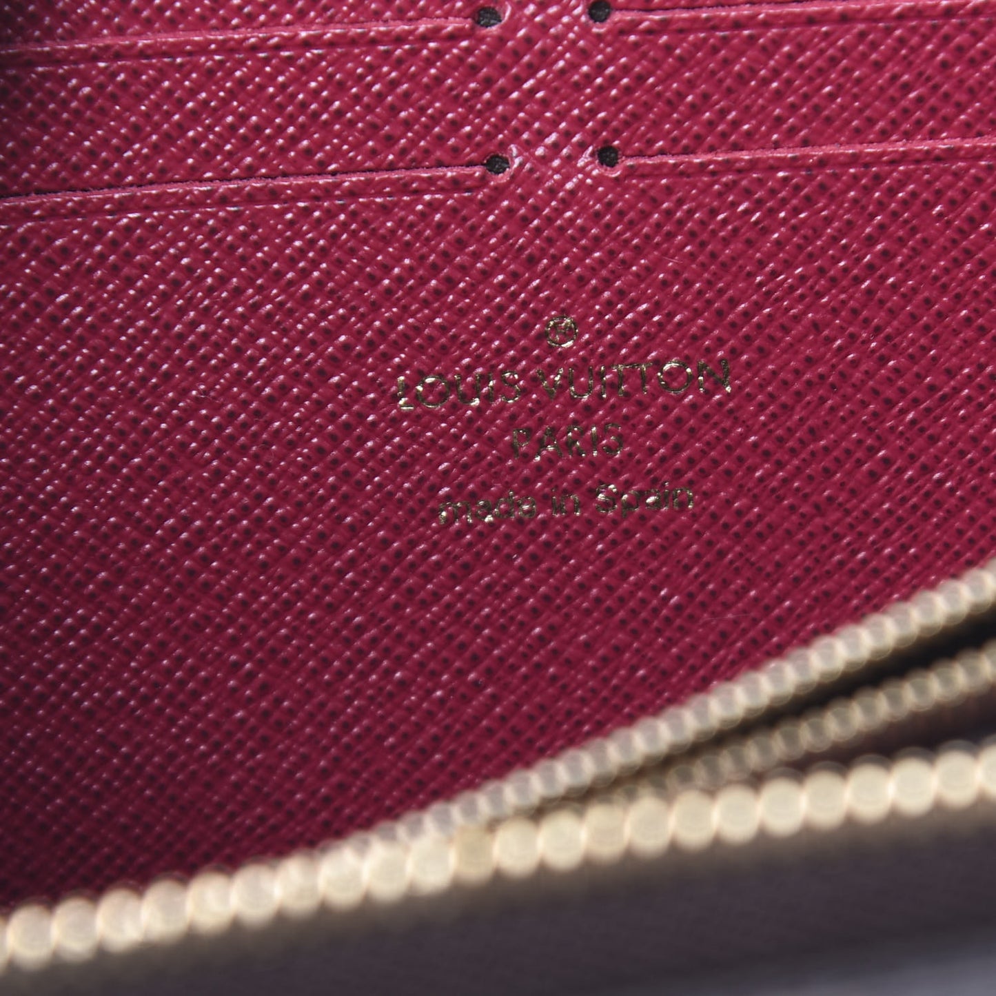 Monogram Clemence Wallet Fuchsia