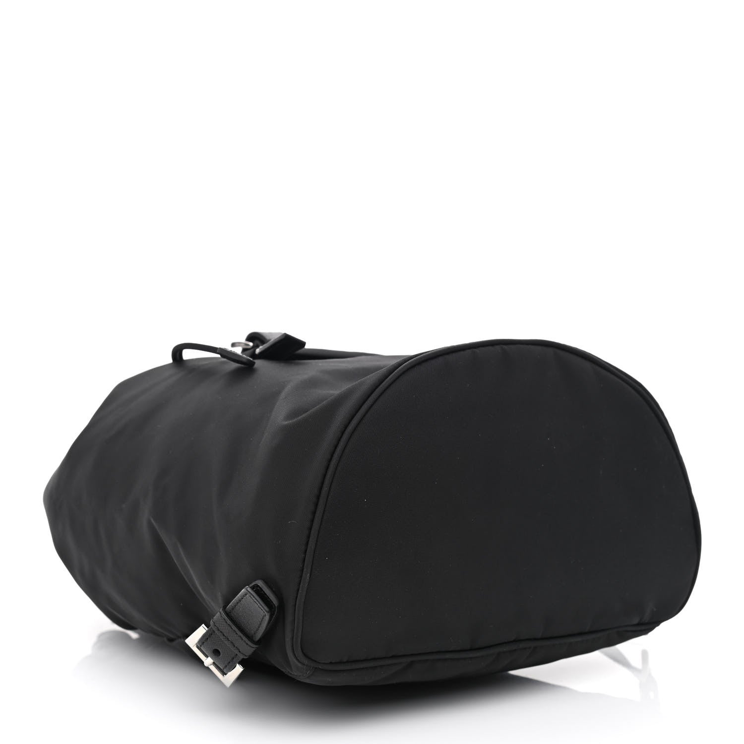 Prada Nylon Vela Saffiano Small Cinch Backpack Black 4 of 12