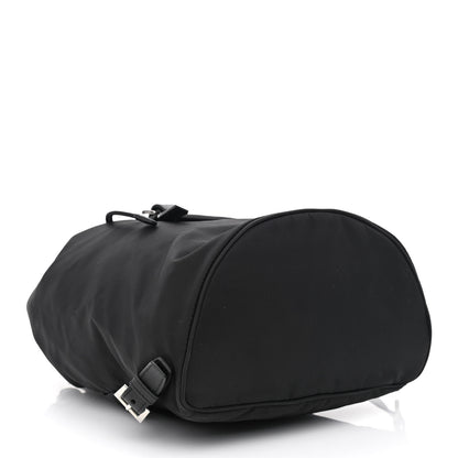 Prada Nylon Vela Saffiano Small Cinch Backpack Black 4 of 12