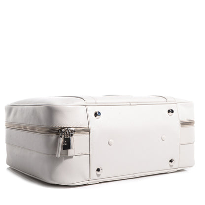 Prada Saffiano Travel Weekender Bag Talco 4 of 10