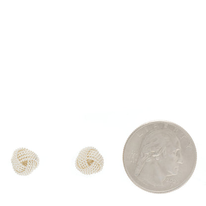 Tiffany Sterling Silver Twist Knot Earrings 2 of 5