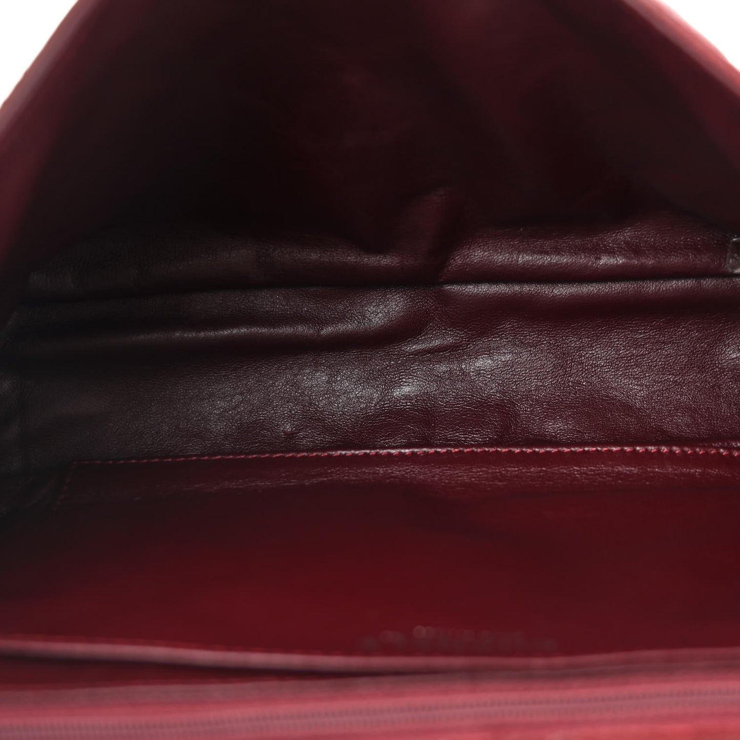 Lambskin Quilted Jumbo Single Flap Dark Red