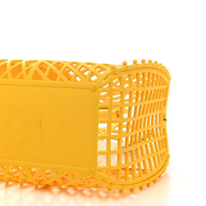 Fendi Recycled Plastic Vitello Liberty Matte Medium Fendi Basket Limone 9 of 16