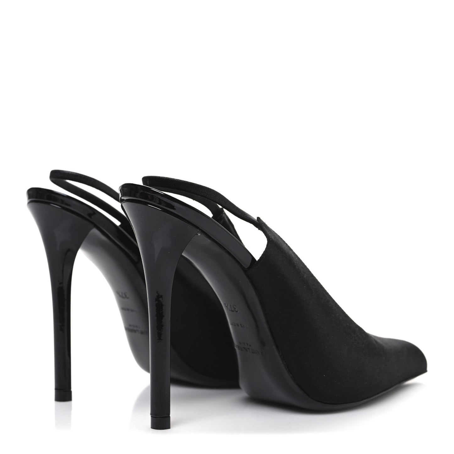 Raso Regale Raven 110 Slingback Pumps 37.5 Black