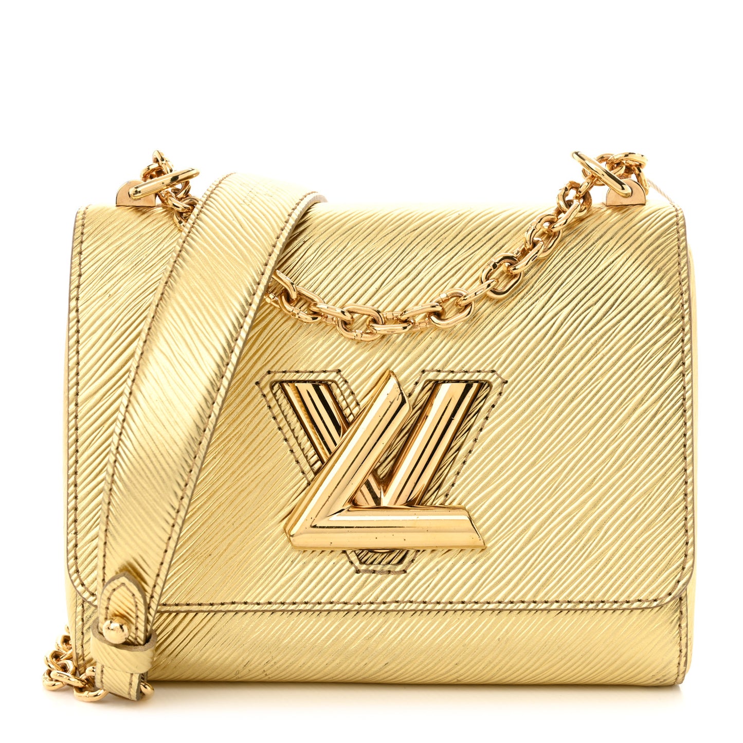 Epi Twist Shoulder Bag PM Gold