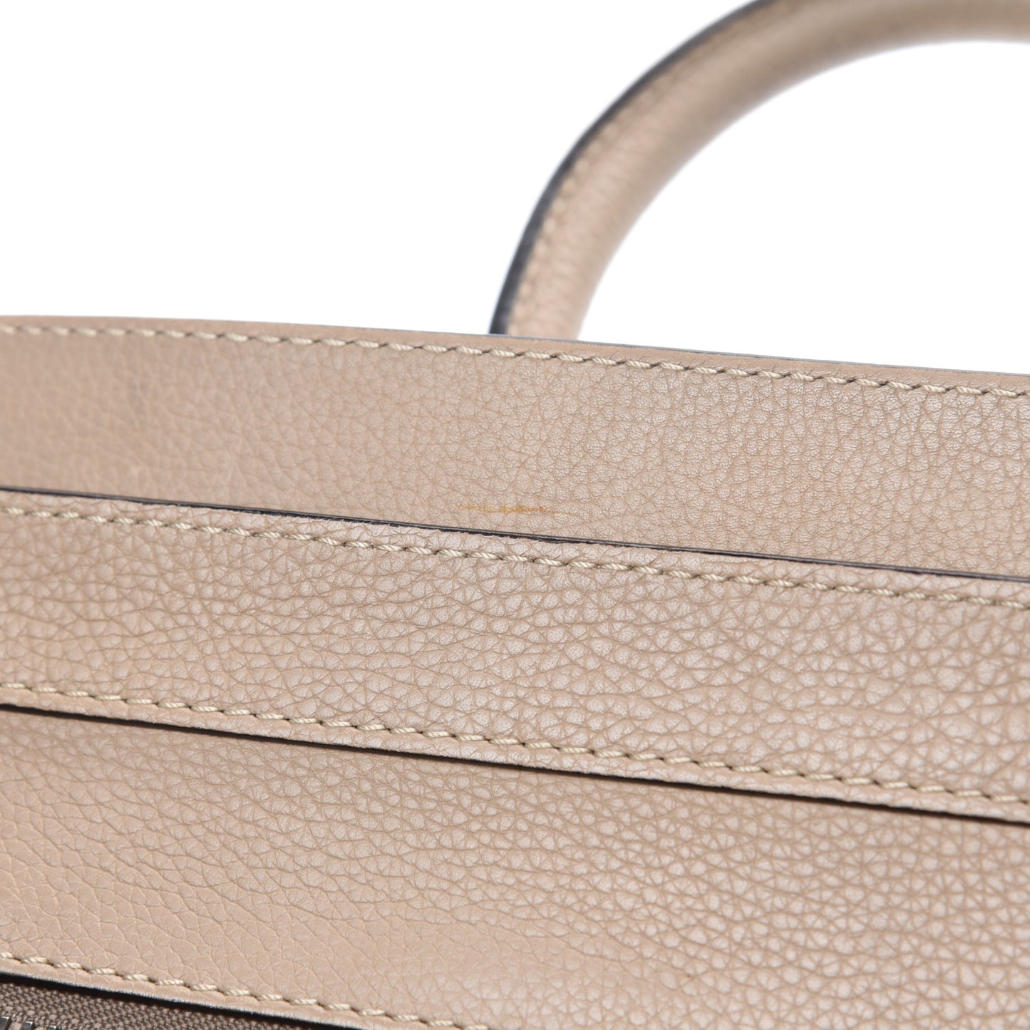 Drummed Calfskin Mini Luggage Dune