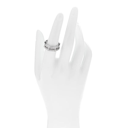 Tiffany Platinum Diamond Weave Band Ring 54 7 2 of 6