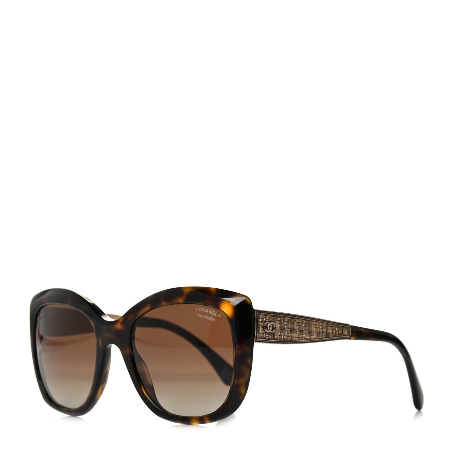 Tweed CC Sunglasses 5347 Brown