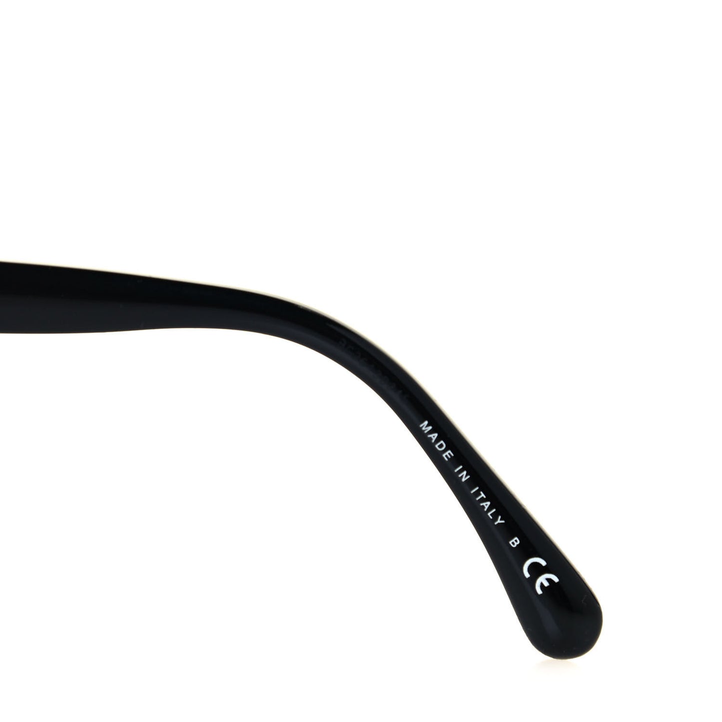 Acetate Strass Square Sunglasses 5422-B Black