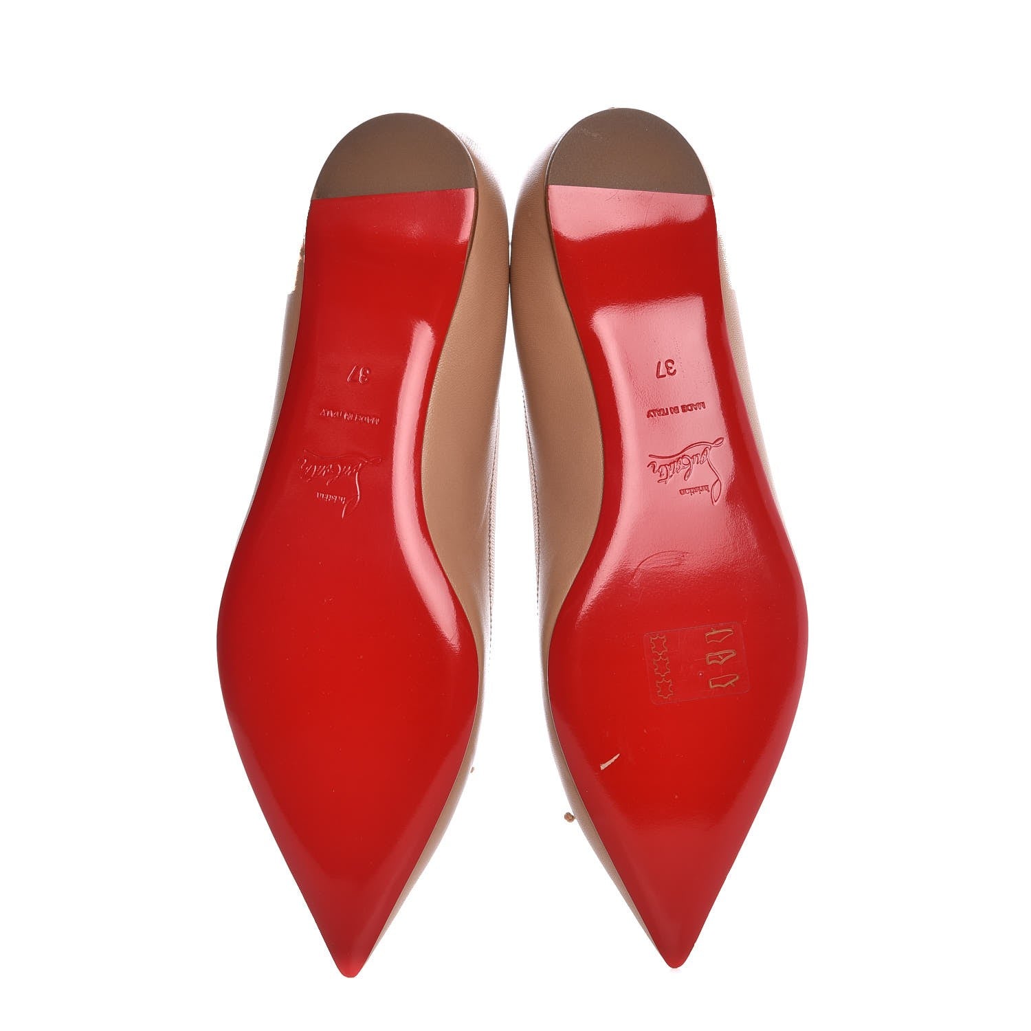 Christian Louboutin Nappa Solasofia Flats 37 Nude 5 of 10