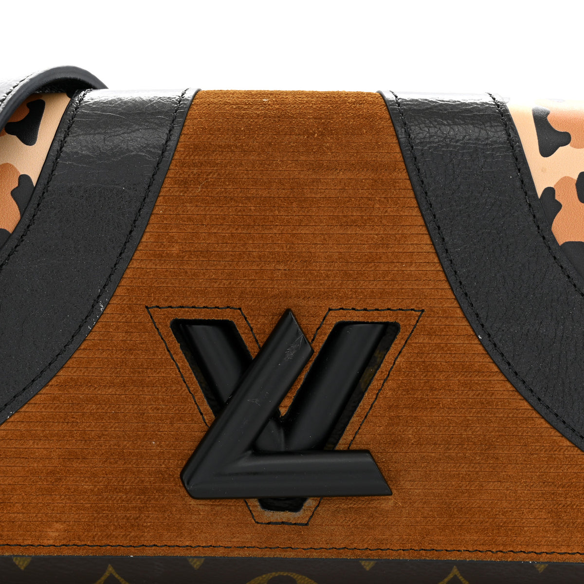 Calfskin Monogram Wild At Heart Twist Chain Wallet