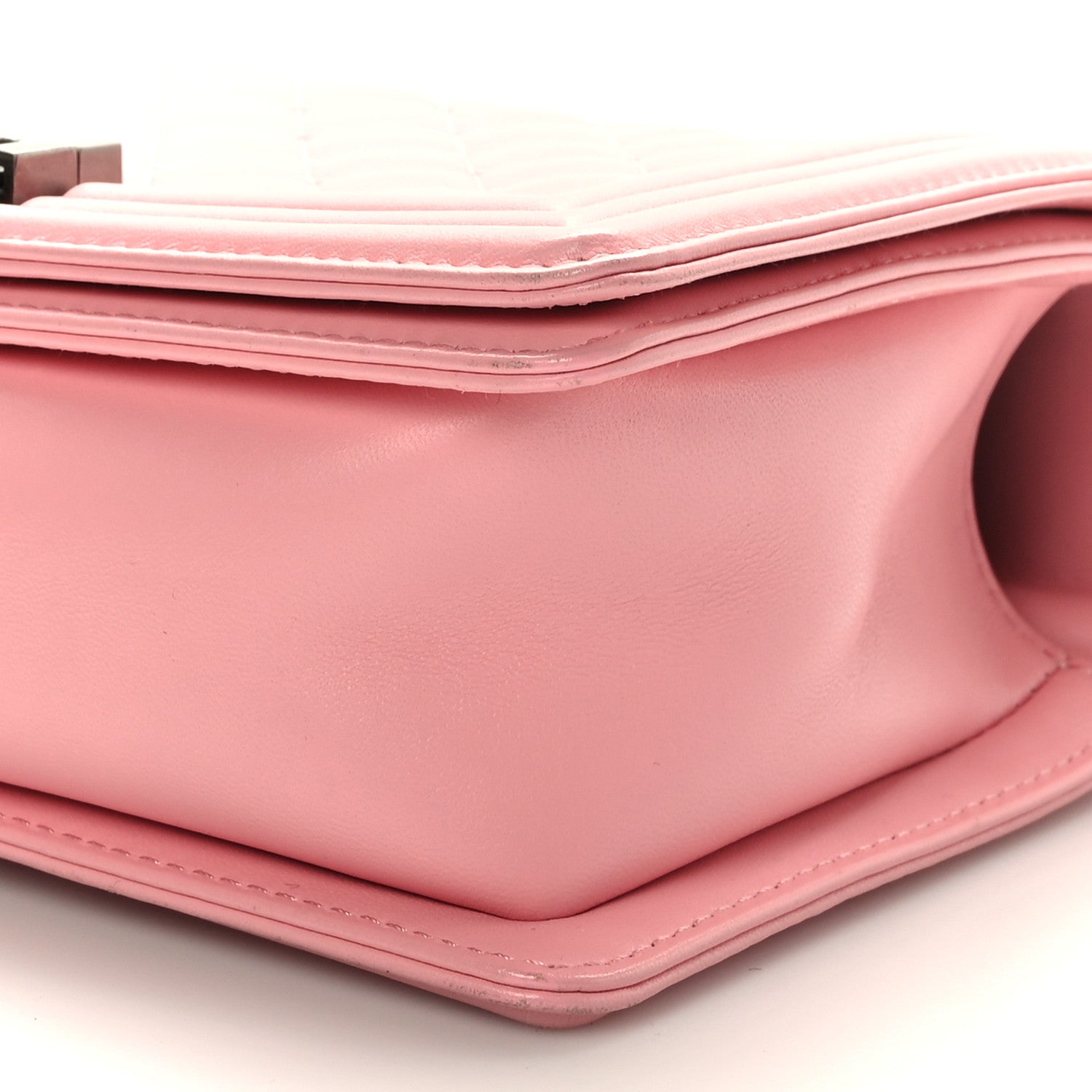 Chanel Lambskin Quilted Medium Boy Flap Light Pink 9 of 9