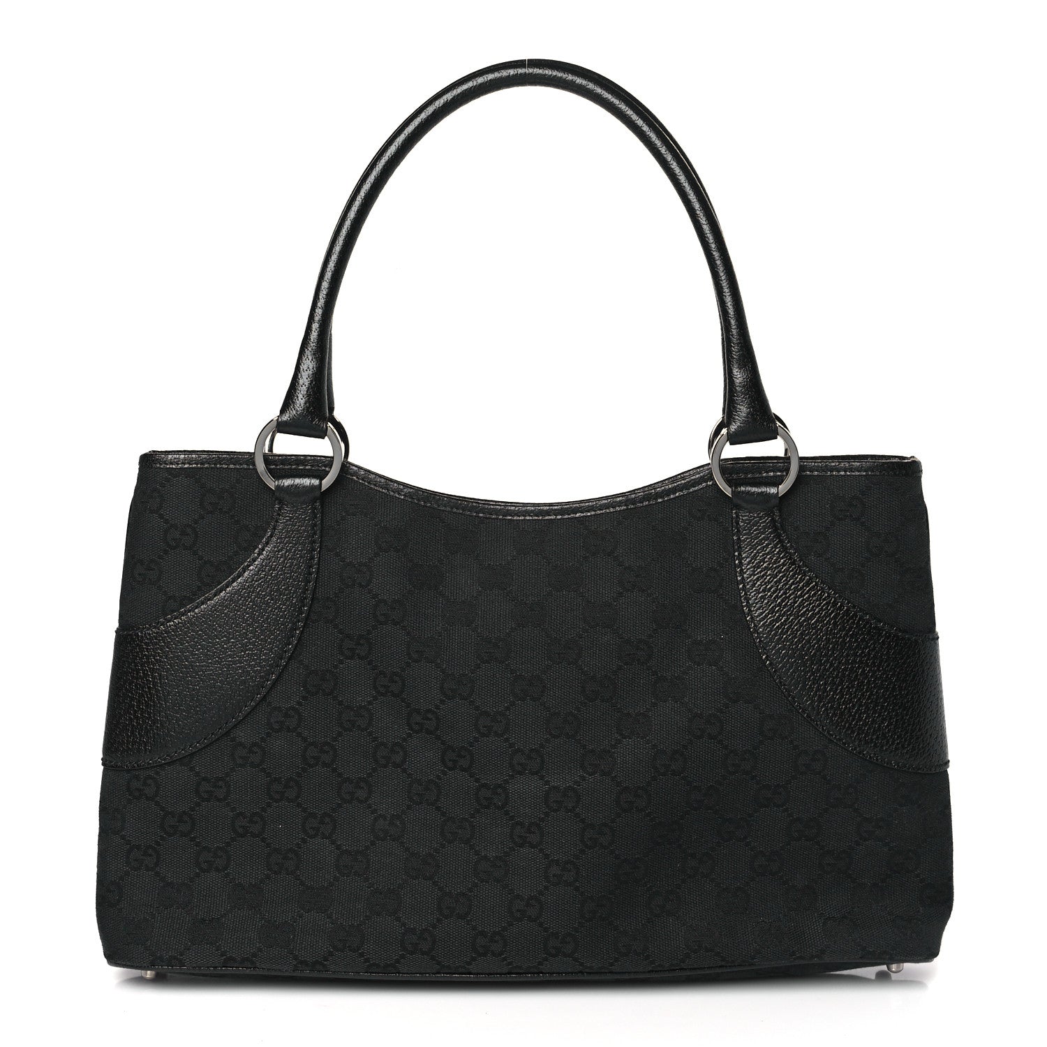 Gucci Monogram Shoulder Bag Black 1 of 10