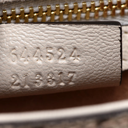 Gucci GG Supreme Monogram Calfskin Small Padlock Messenger Shoulder Bag Beige Mystic White Sun Oil 9 of 13