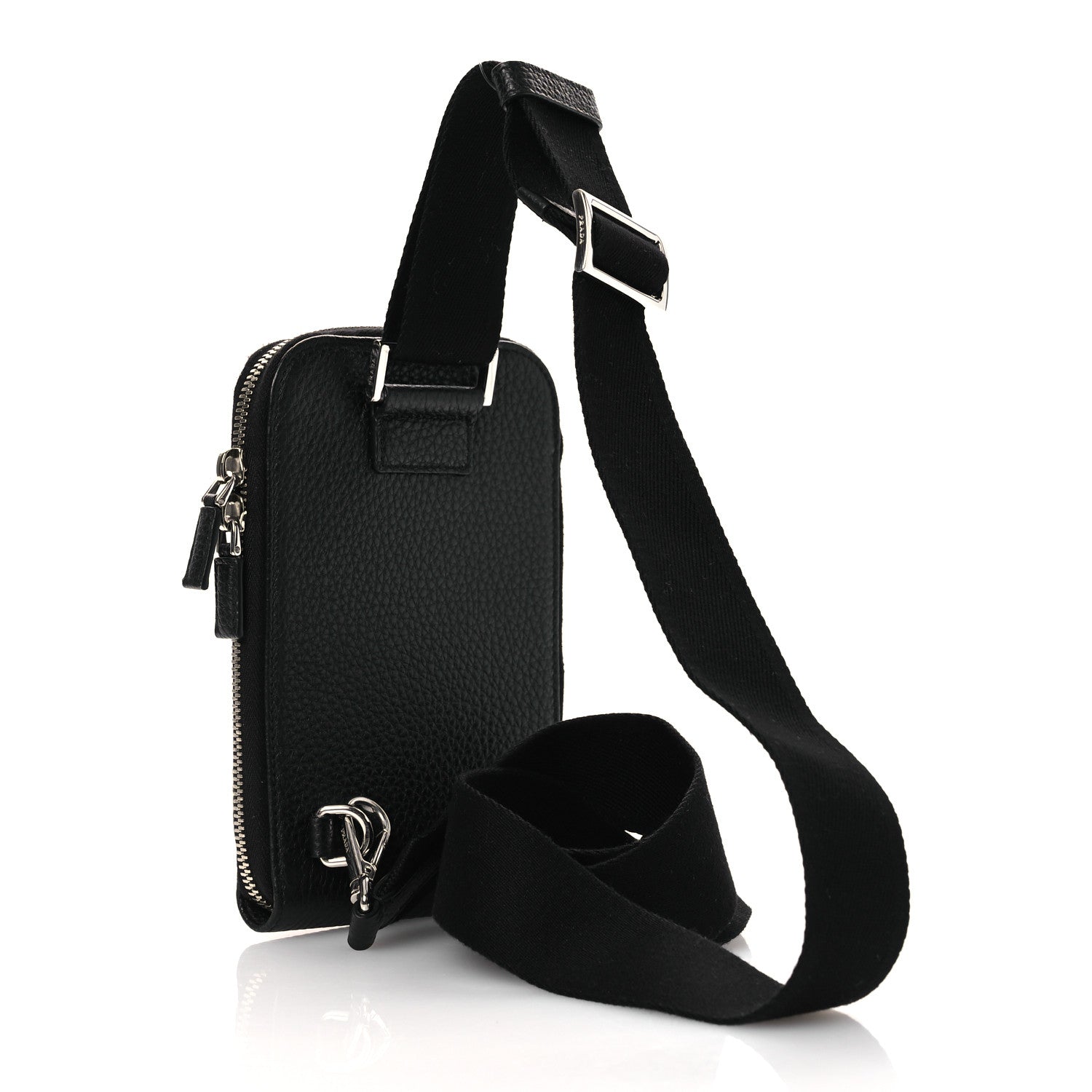 Prada Vitello Daino Sling Bag Black 3 of 10