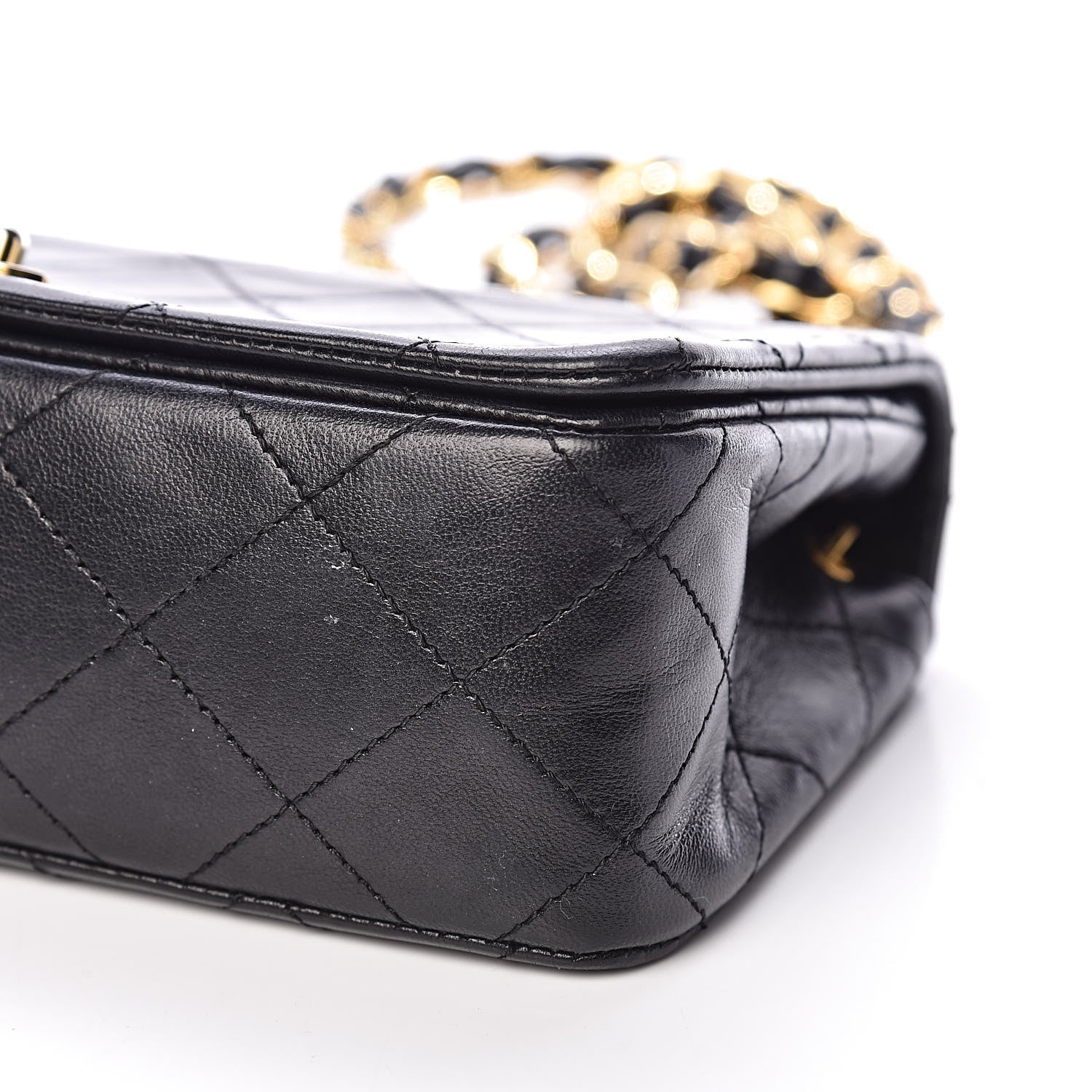 Chanel Lambskin Quilted Mini Flap Black 6 of 13