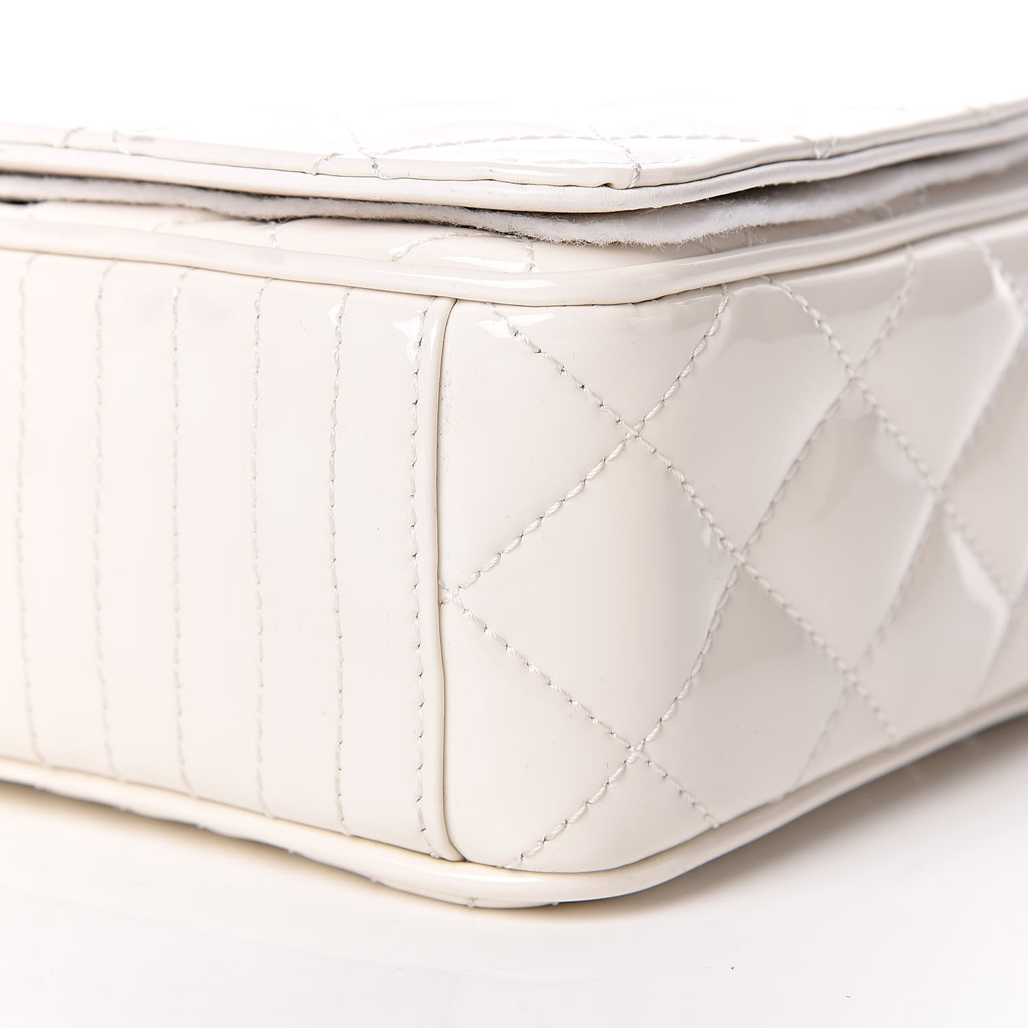 Chanel Glazed Calfskin Quilted Medium Coco Boy Flap White 11 of 11