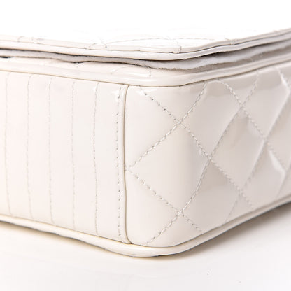 Chanel Glazed Calfskin Quilted Medium Coco Boy Flap White 11 of 11