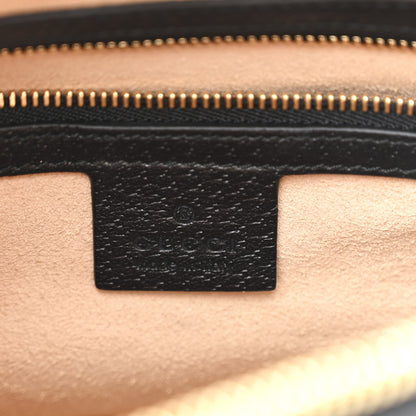 Gucci Textured Dollar Calfskin Web Medium Ophidia Boston Black 6 of 10