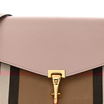 Burberry Derby Calfskin House Check Small Macken Crossbody Bag Pale Orchid 9 of 12