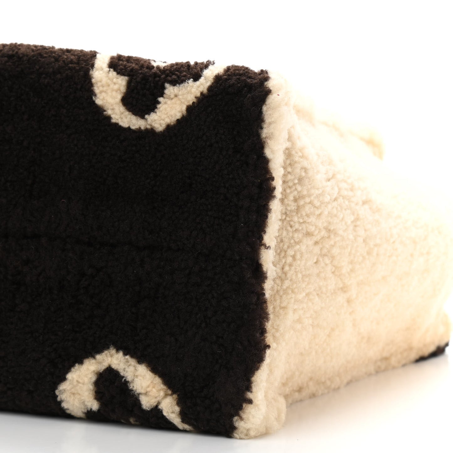 Shearling Monogram Giant Teddy Onthego GM Black White
