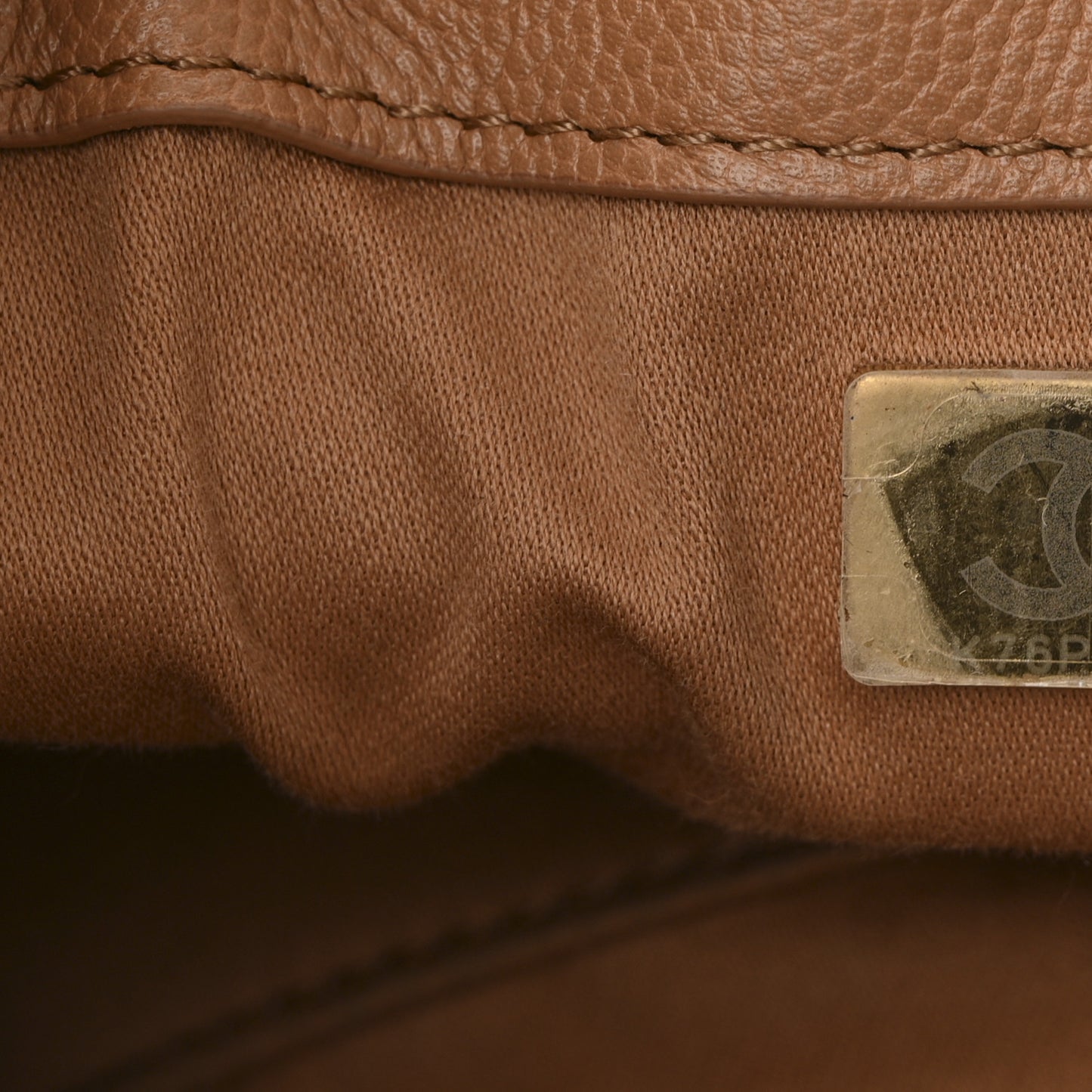 Caviar Quilted Small Chanel 25 Handbag Brown