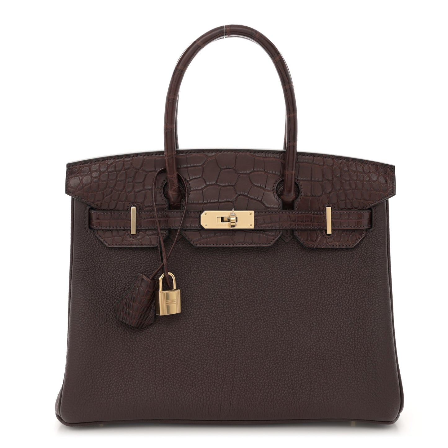 Togo Matte Alligator Birkin Touch 30 Rouge Sellier