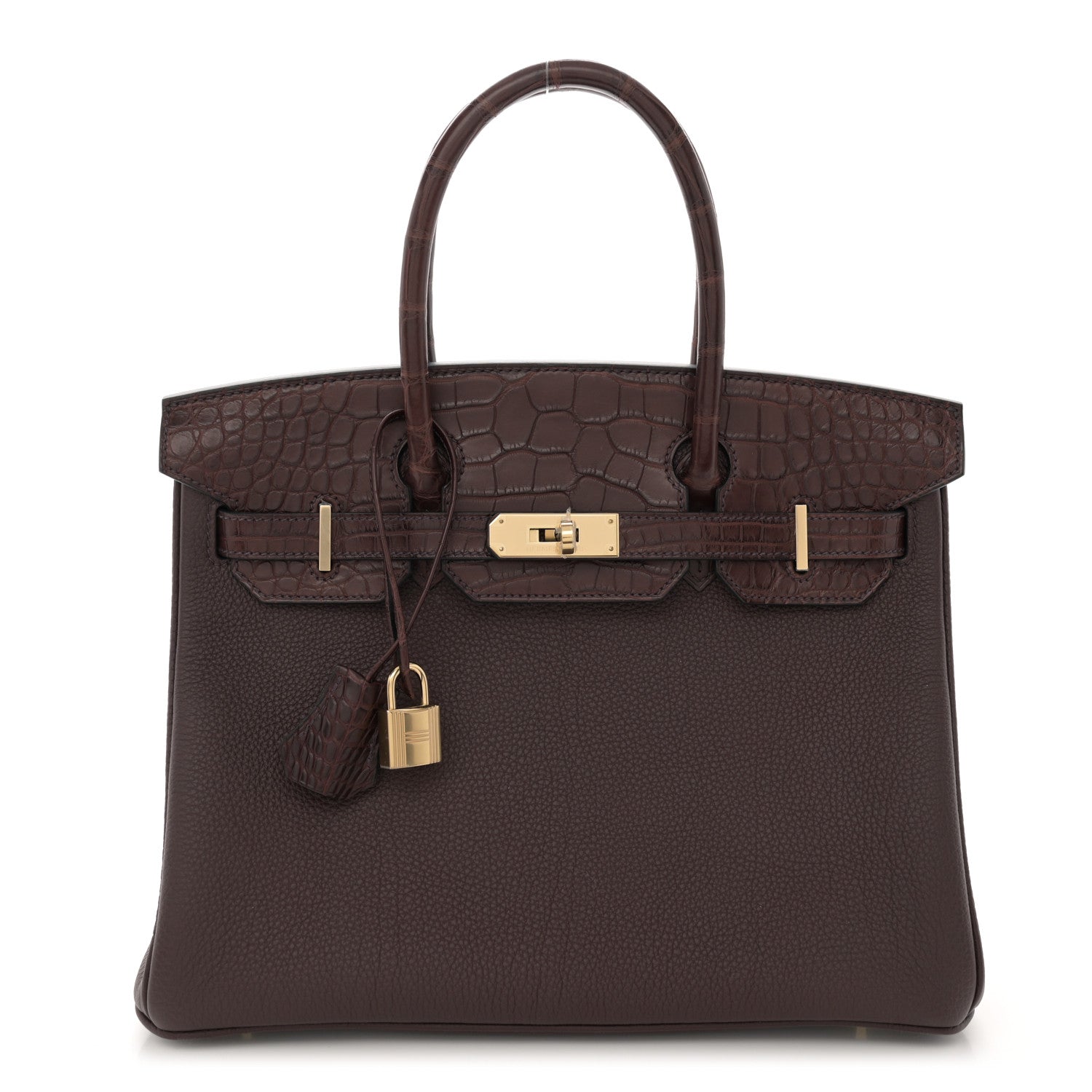 Hermes Togo Matte Alligator Birkin Touch 30 Rouge Sellier 1 of 14