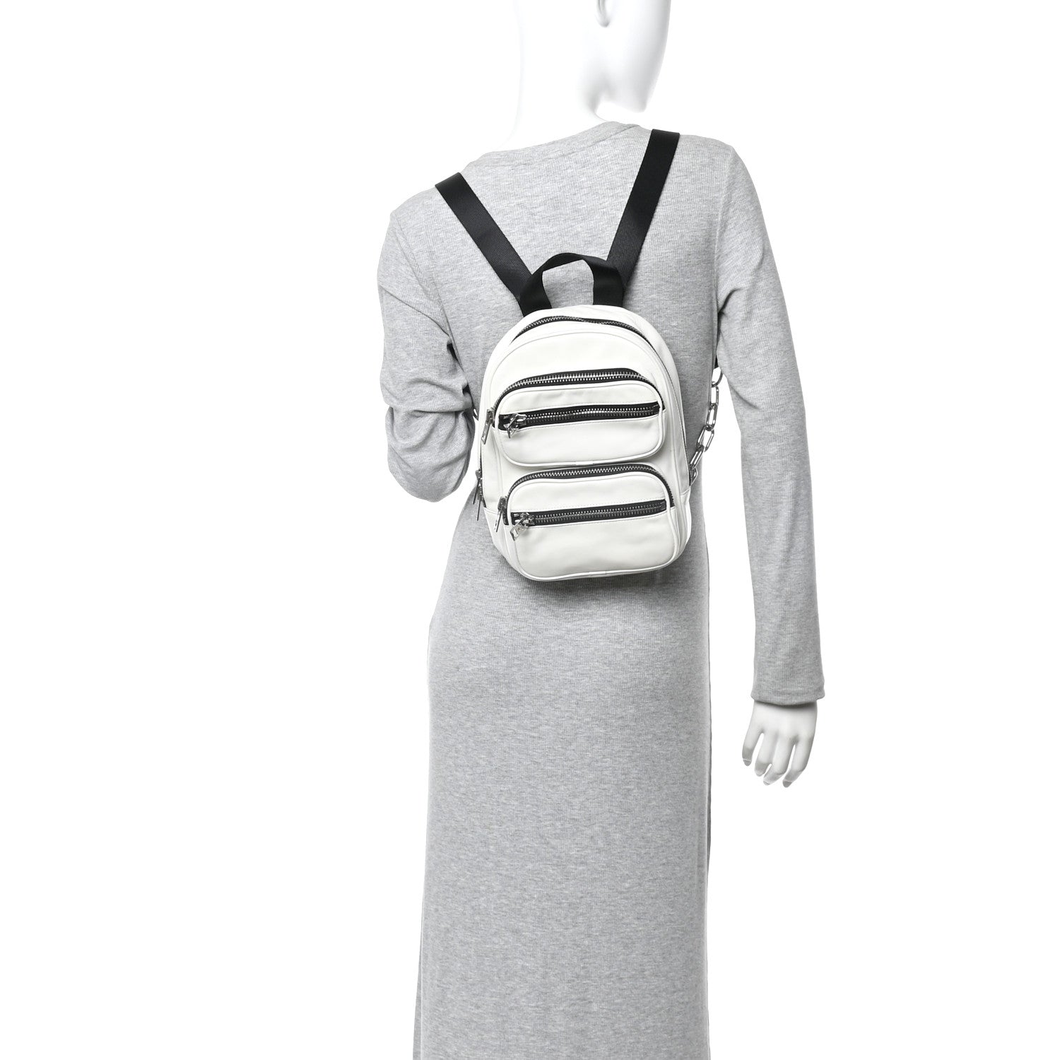 Alexander Wang Lambskin Medium Attica Backpack White 2 of 14