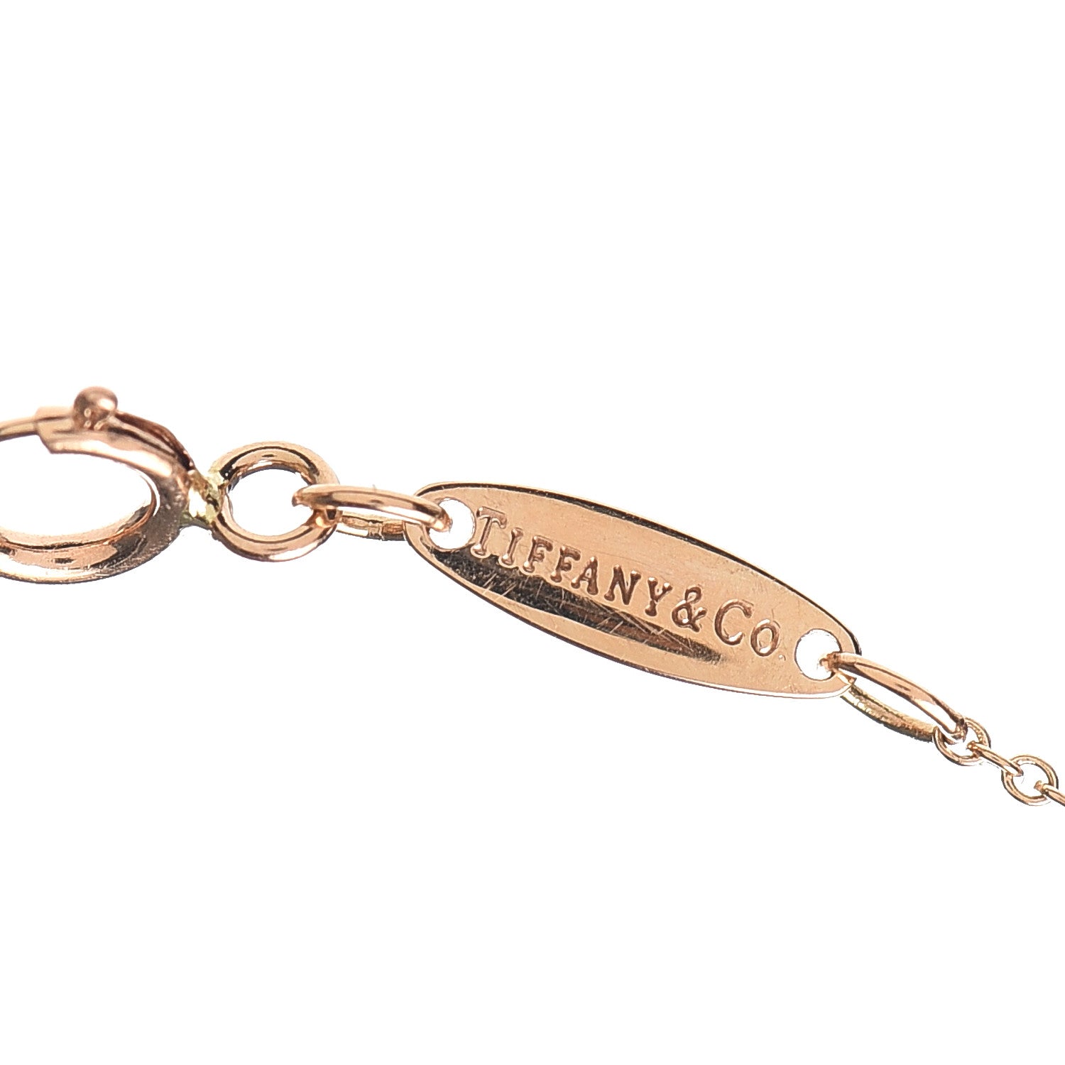Tiffany 18K Rose Gold Elsa Peretti Letter J Pendant Necklace 5 of 6