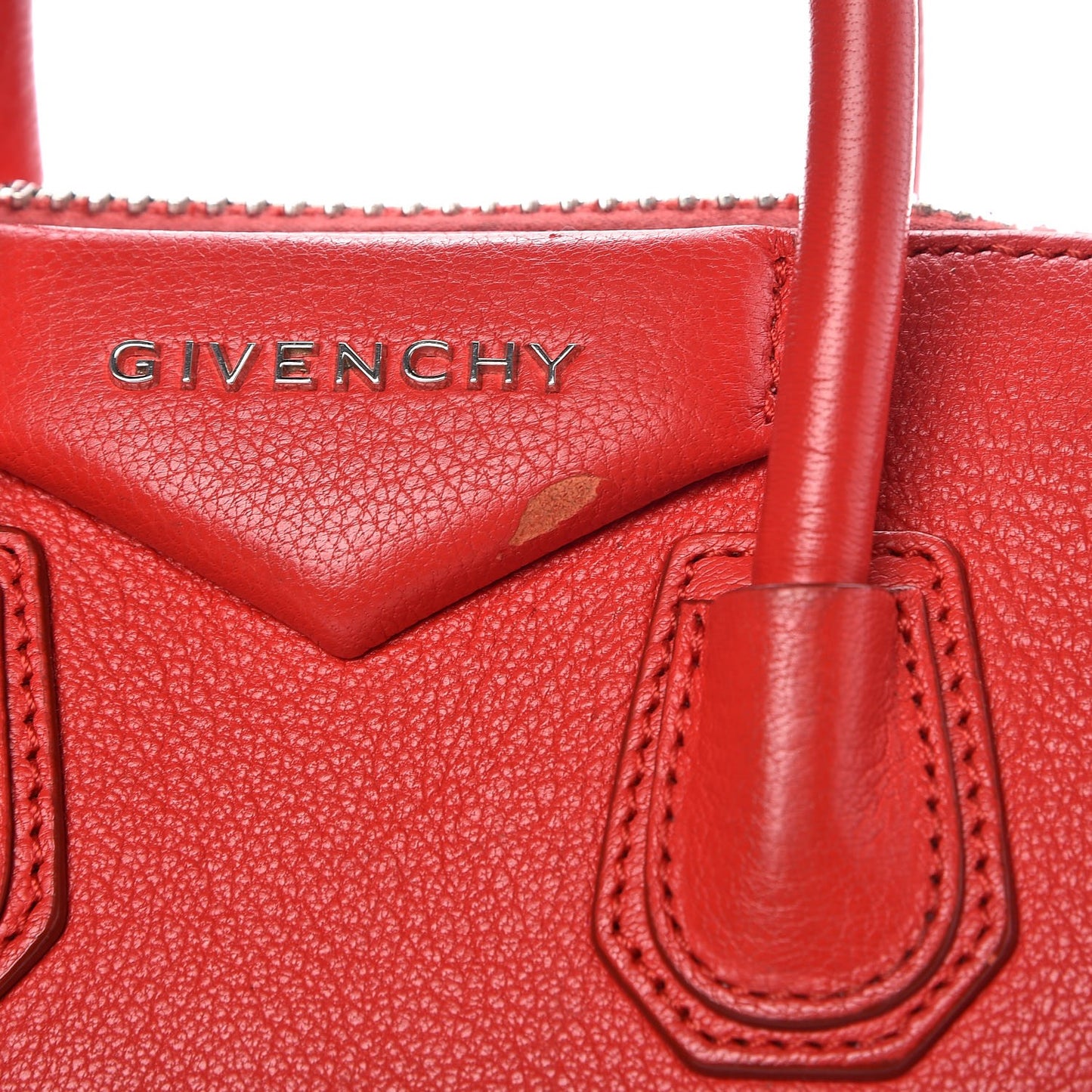Sugar Goatskin Mini Antigona Red