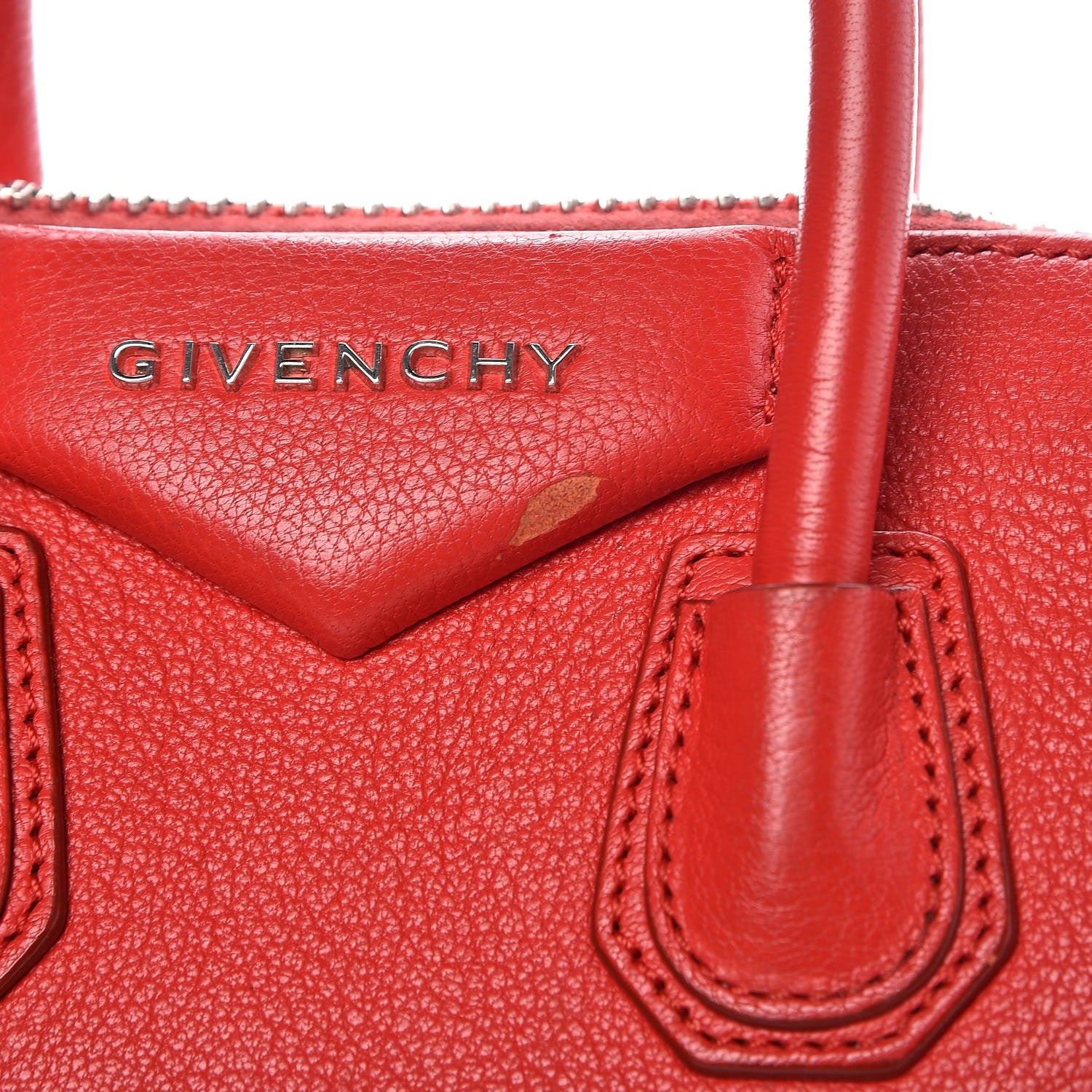 Givenchy Sugar Goatskin Mini Antigona Red 10 of 14