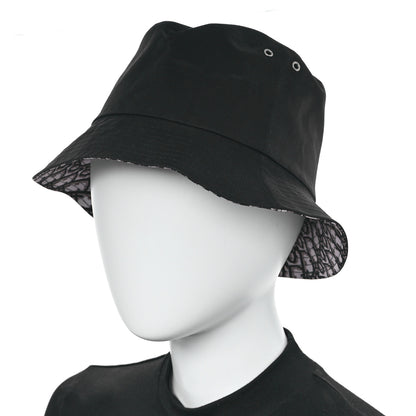 Christian Dior Polyester Cotton Oblique Teddy-D Brim Bucket Hat 57 Black 2 of 8